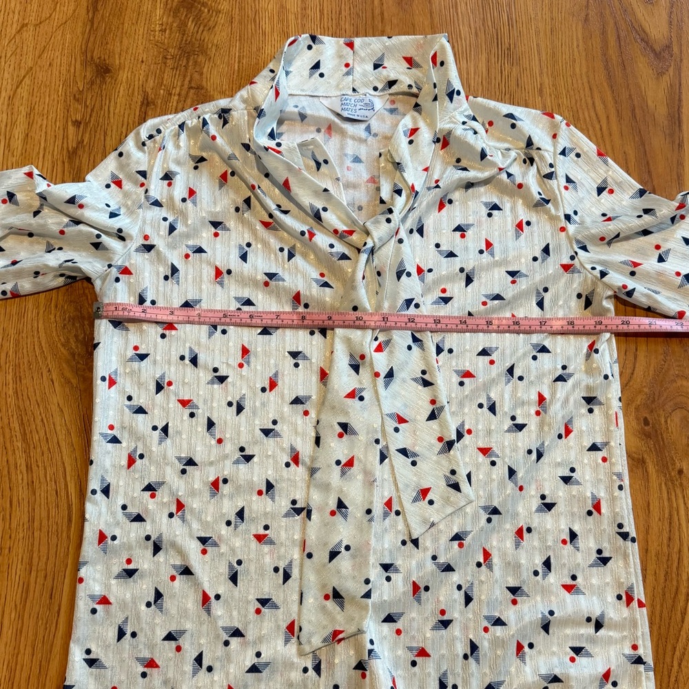Cape cod match mates vintage blouse - Picture 3 of 8